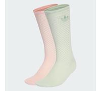 CROCHET CREW SOCKEN 2-ER PACK Sandy Pink / Linen Green 40-42