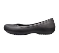 Crocs At Work Flat Damen Ballerinas, Schwarz (Black), 34/35 EU