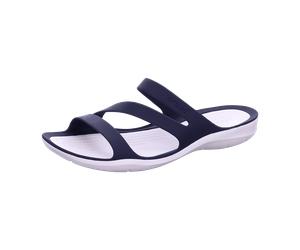 CROCS Badelatschen für Damen, blau, Größe 37 EU