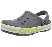 Crocs Bayaband Clogs für Damen und Herren mit Fersenriemen für sicheren Halt 42-43 EU Slate Grey/Lime Punch