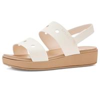 Crocs Brookie Sandal K, Unisex-Kinder und Jungen, Cashew-Kreide, 34/35 EU