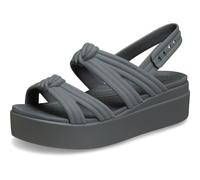 Crocs Brooklyn Knot Low Wedge, Carbon, Größe 42