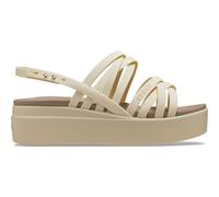 Crocs Brooklyn Strappy Low Wedge Sandals Beige EU 41-42 Frau (Herstellerartikelnummer: 206751-2Y2-W10)