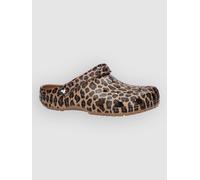 Crocs Unisex-Erwachsene Classic Graphic Clogs, Sepia/Leopard, 6 Women/4 Men