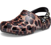 Crocs Classic Animal Remix Womens Black/Leopard Clogs-m3/w4 UK / EU 36-37