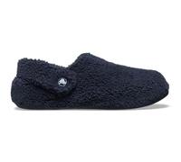Clog CROCS "Classic Cozzzy Slipper", Damen, Gr. 36, navy, Croslite™, Textil, Schuhe, Hausschuh, mit kleiner Plateausohle (78288660-36) navy