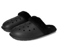 Crocs Hausschuhe Classic Fuzz Scuff Unisex mit Warmfutter Croslite™ Schwarz Größe 39
