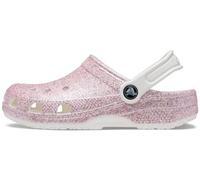 Crocs Classic Glitter Clog K, Holzschuh, White/Rainbow,