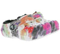 crocs Classic Lined Tie-Dye Kinder Haus-Schuhe gefütterte Clogs mit Dual-Crocs-Comfort 206683-0C4 Bunt 22/23