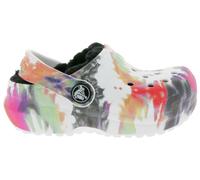 crocs Classic Lined Tie-Dye Kinder Haus-Schuhe gefütterte Clogs mit Dual-Crocs-Comfort 206683-0C4 Bunt 19/20