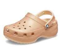 Crocs Classic Plateau Clogs W - Damen - Clogs mit erhöhter Sohle, Shitake, 41/42 EU