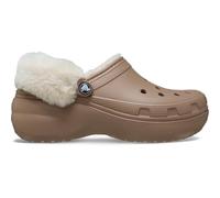 Crocs Classic Platform Fuzz Lined Clog 37-38 EU Latte