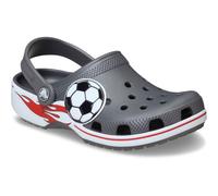 Crocs - Classic Soccer Band Clog Kids - Kinder Clogs mit Fußballmotiv - Grau ..., Gr. 38-39 EU / 6 US J