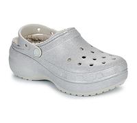 Crocs Clogs ClsPlatformGlitterLinedClogW in Silbern 41 / 42