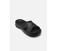 Crocs Classic Womens Cross Strap Slip-Sandalen für Damen, Schwarz, 37/38 EU