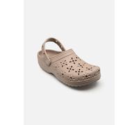Crocs Classic Floral Cut Out Holzschuhe EU 42-43 Taupe