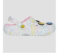 Crocs Clogs Smiley Classic Lined Clog in Weiss 48 / 49