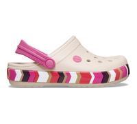 Crocs Crocband Chevron Band Clog Sandale Kinder Sandalen frappé-quiet rose Größe 29 Lifestyle