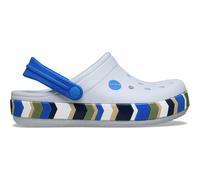 Crocs Crocband Chevron Band Clog Sandale Kinder Sandalen steel-blue blaze Größe 36 Lifestyle