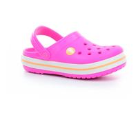 Crocs crocband clog k - electric pink / cantaloupe pantoffeln