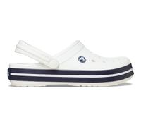 Clog CROCS "Crocband", Herren, Gr. 37, blau (weiß, navy), sportlich, Schuhe, Sommerschuh, Gartenschuh, Poolslides, mit farbiger Laufsohle (38061764-37) weiß, navy