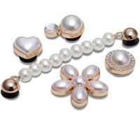 Crocs Dainty Pearl Jewelry 5 Pack, Unisex Schuhanhänger, Multicolor,