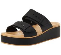 Crocs Damen Brooklyn Buckle Matte Wrap Low Wedge Keilsandale, Black Cashew, 38 EU