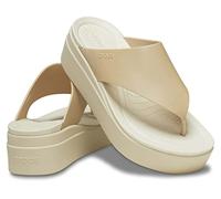 Crocs Damen Brooklyn Platform Flip Flop Flipflop, Champagner/Knochen, 42.5 EU