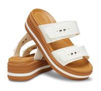 Crocs Damen Brooklyn Woven Buckle Sandal, Gips, 34/35 EU