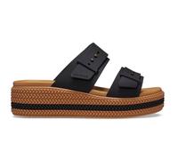 Crocs Damen Brooklyn Woven Buckle Sandal, Schwarz, 36/37 EU