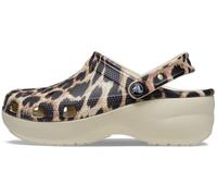 Crocs Damen Classic Plateau Animal Remix Clog W, Knochen Leopard, 41/42 EU