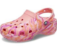 Crocs Damen Classic Plateau Clog, Guava Multi, 41/42 EU