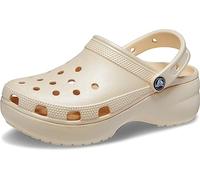 Crocs Damen Classic Plateau Clog, vanille, 42/43 EU