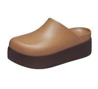 Crocs Damen Dylan Plateau Clog Mule Plateau Schuhe für Frauen, Sepia, 39 EU