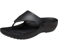 Crocs KADEE WEDGE FLIP W Damen Zehentrenner-Sandalen, schwarz, größe 39/40 W9
