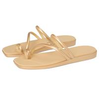 Crocs Damen Miami Zehensandalen flach, Metallic, Gold, 38-39 EU