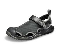 Crocs Sandale Swiftwater Mesh Wave M, für Badefreunde 48 schwarz Herren Badeschuhe Sportschuhe Schuhe 48 schwarz, grau