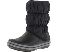 Crocs Damen Winter Puff Boots Schneestiefel, Schwarz Charcoal, 36/37 EU