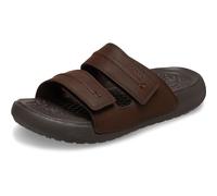Badepantolette CROCS "Yukon Vista 2" Gr. 48, braun (espresso) Herren Schuhe mit Klettverschluss (10006000-48)