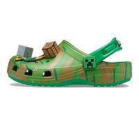 Crocs Elevated Minecraft Classic Clog 208472-90H, Unisex slides, green, 45/46 EU