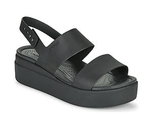 Crocs Flache Sandalen CROCS BROOKLYN LOW WEDGE W in Schwarz 39 / 40
