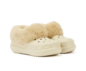 Crocs Furever Crush Clog Knochen Damen Beige Komfortschuhe EU 40,5 / UK 7