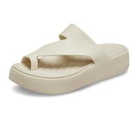 Crocs Damen Getaway Platform Toe Loop Sandale, Sandstein, 41 EU