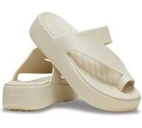 Crocs Damen Getaway Platform Toe Loop Sandale, Sandstein, 38 EU