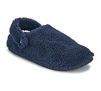 Clog CROCS "Classic Cozzzy Slipper", Damen, Gr. 36, navy, Croslite™, Textil, Schuhe, Hausschuh, mit kleiner Plateausohle (78288660-36) navy