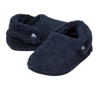Hausschuh CROCS "Toddler Classic Cozzzy Slipper", Kinder, Gr. 23, navy, Croslite™, Textil, Schuhe Hausschuh, Pantoffel, Clog mit Riemen (24999706-23) navy
