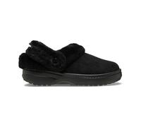 Crocs Hausschuhe Unfurgtble Vegan Suede Clog (Sandale, Kunstwildleder, mit Innenfutter) schwarz, Größe Euro (US) 45-46