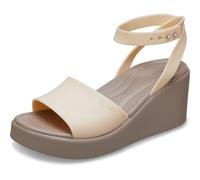 Crocs Herren Brooklyn Ankle Strap Wedge Sandalen, Shitake, 37/38 EU