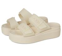 Crocs Herren Brooklyn BuckleFrostedLowWedge Sandalen, Sandstone, 36/37 EU