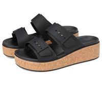 Crocs Herren Brooklyn Cork Buckle Sandalen, Black, 34/35 EU